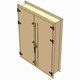 porte acoustique double battant